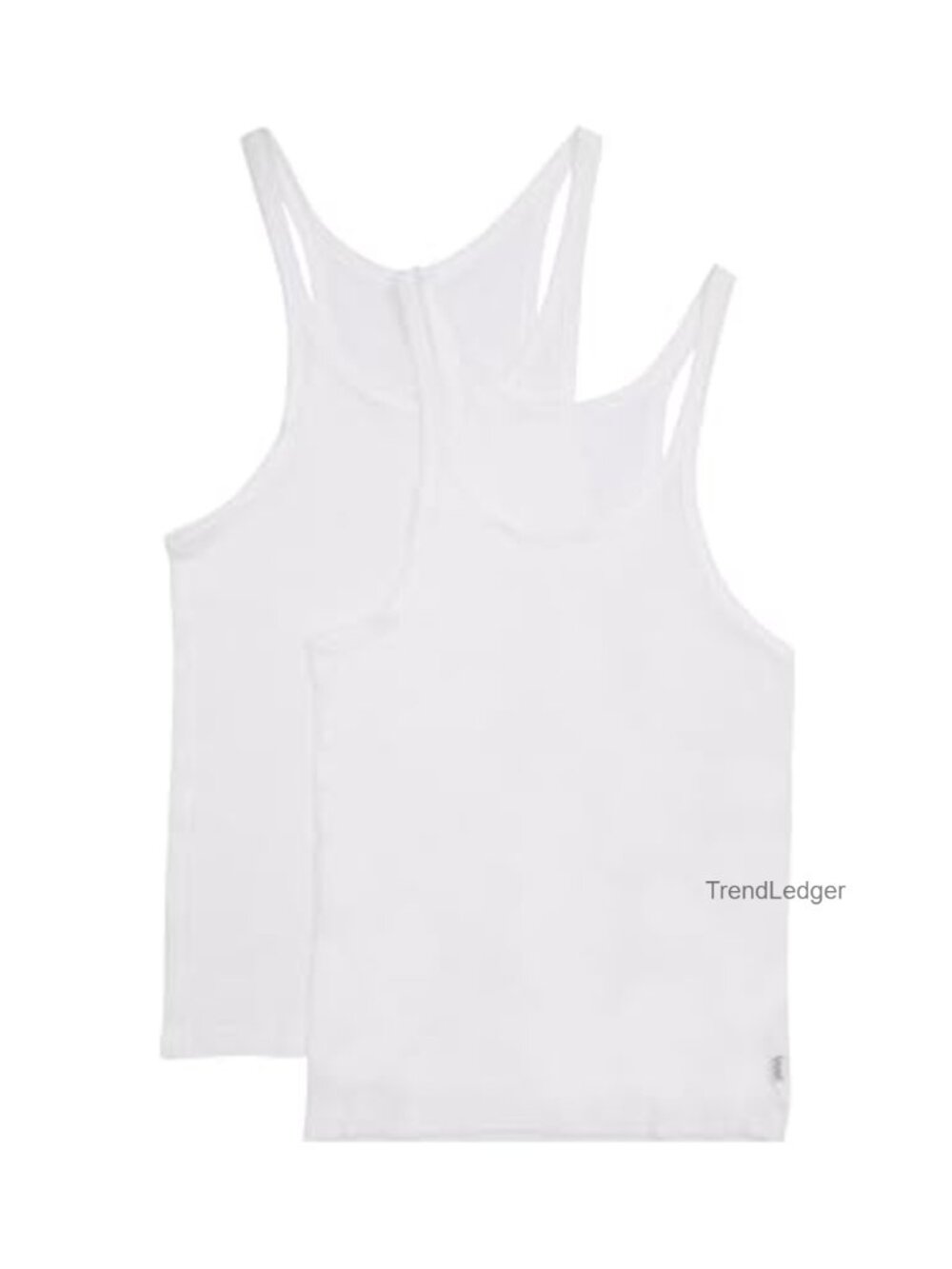 Women's Cotton Rib Tank Top 2-Pack Regular Fit Racerback Sleeveless